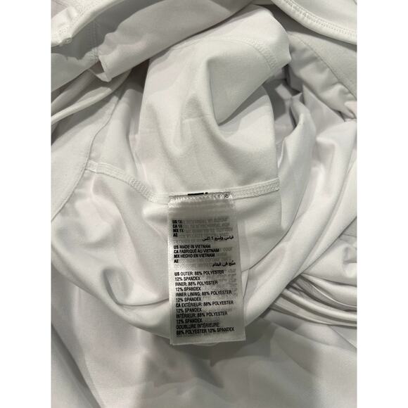 ID Ideology Womens Plus Sz 1X Tennis Dress White Workout Stretch Built In Shorts - Picture 7 of 8